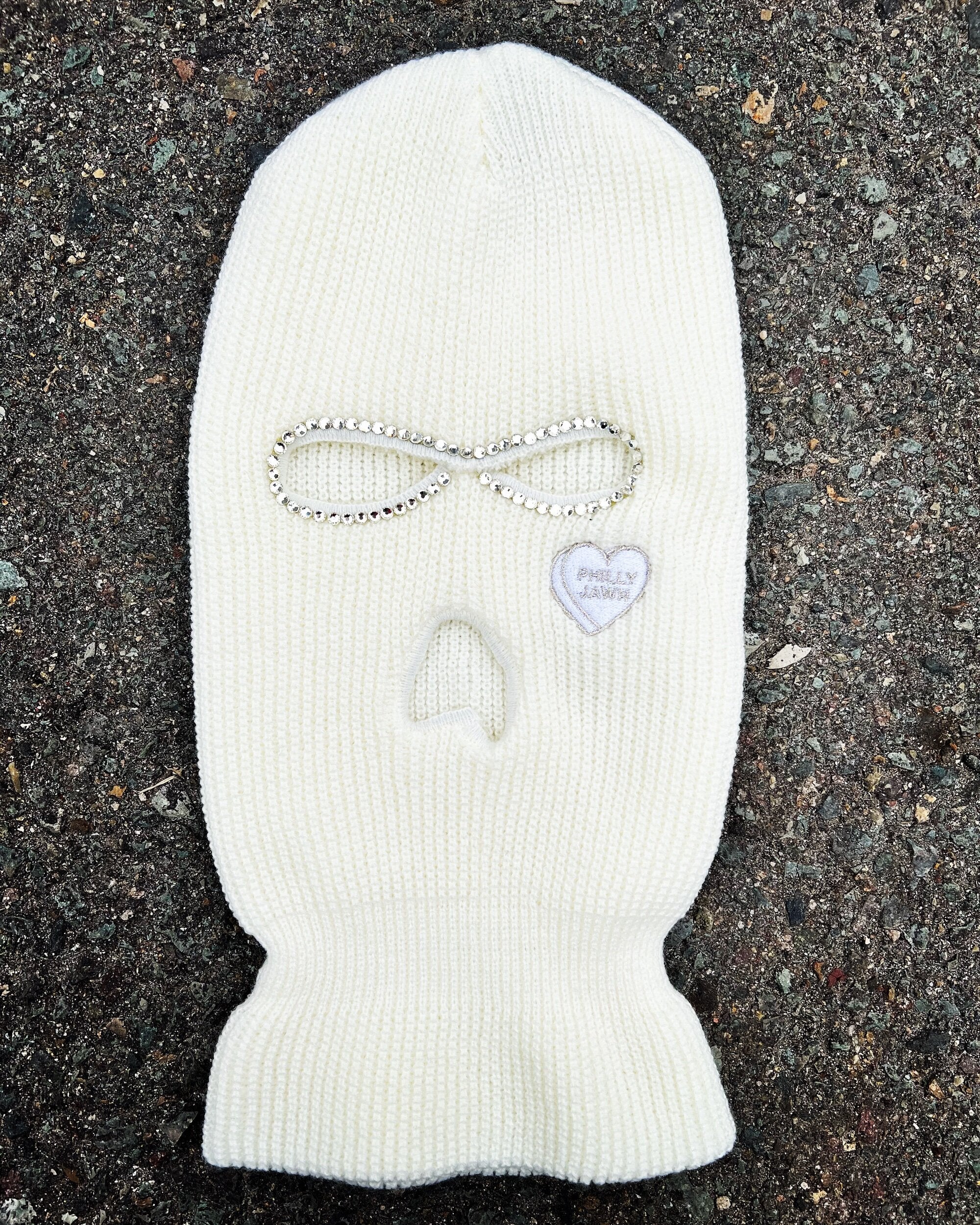 Justta PHILLY JAWN Bedazzled Ski Mask w/ Backlash