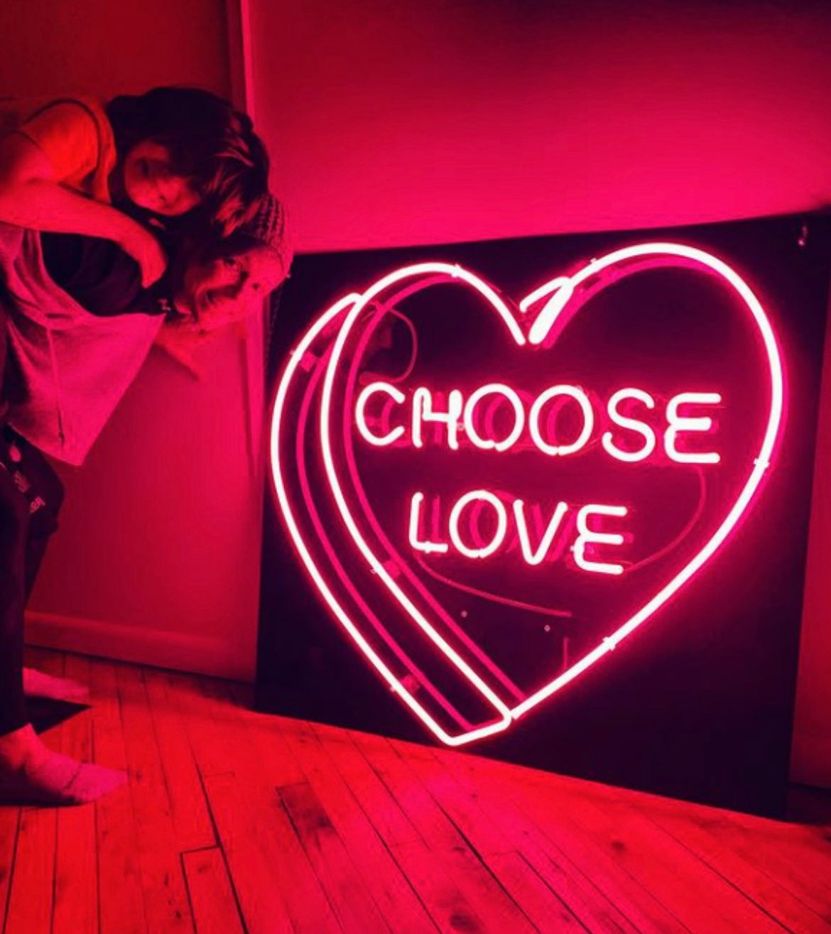 Power or Goth Heart Neon Sign -Book a Free Call to Learn More