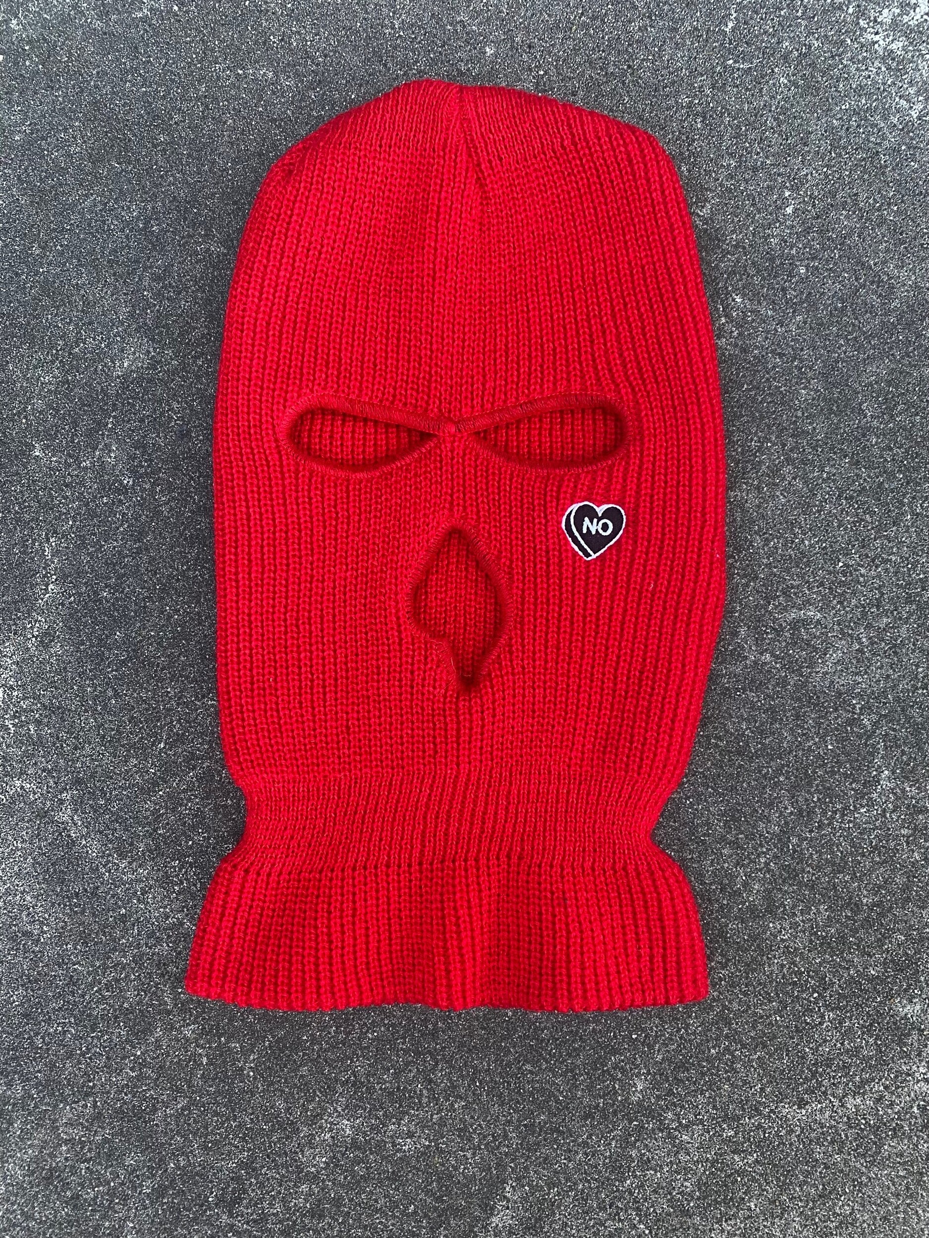 NO Goth Heart Tear Drop + Backlash Ski Mask