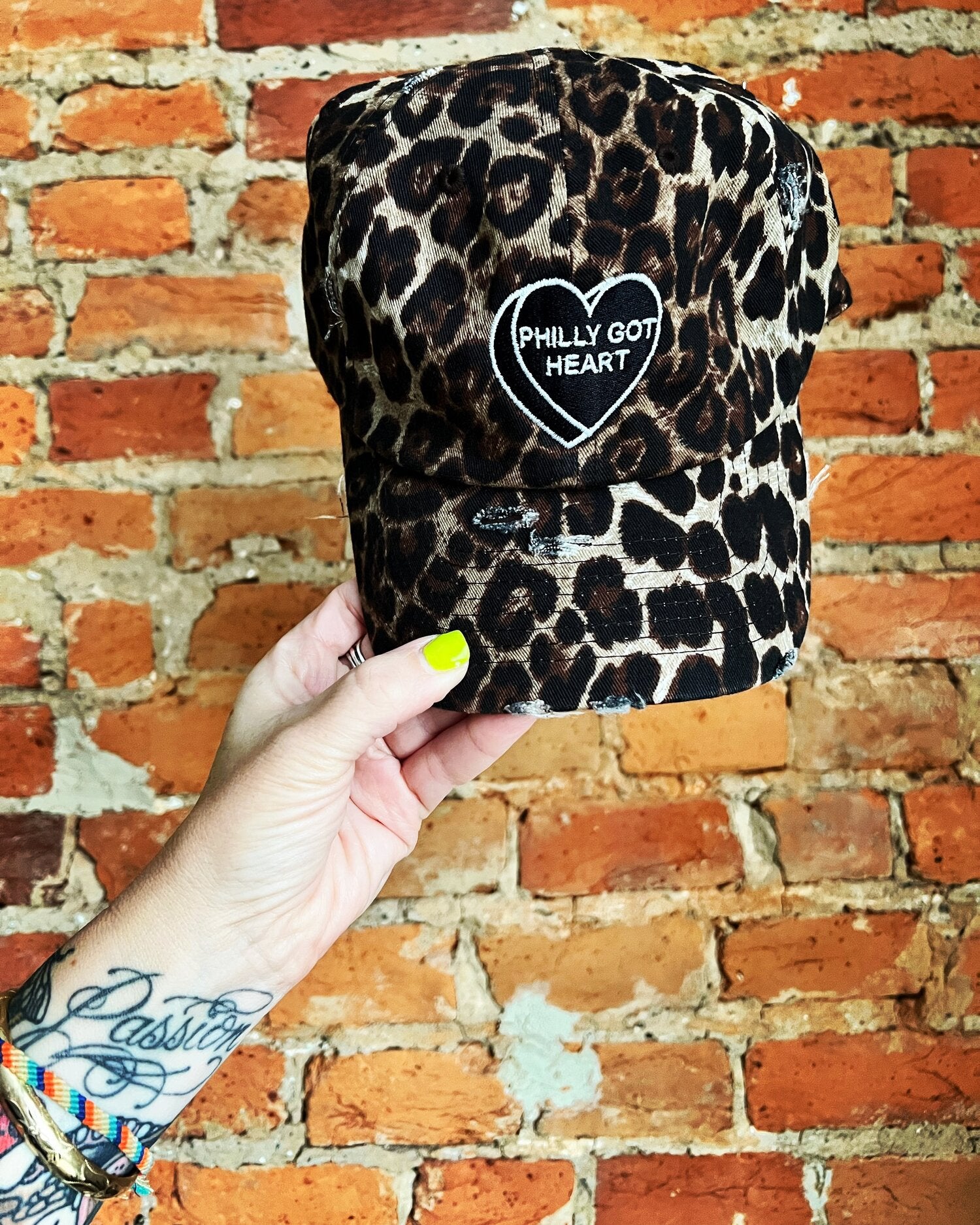 PHILLY GOT HEART Goth Heart Dad Hat, XO