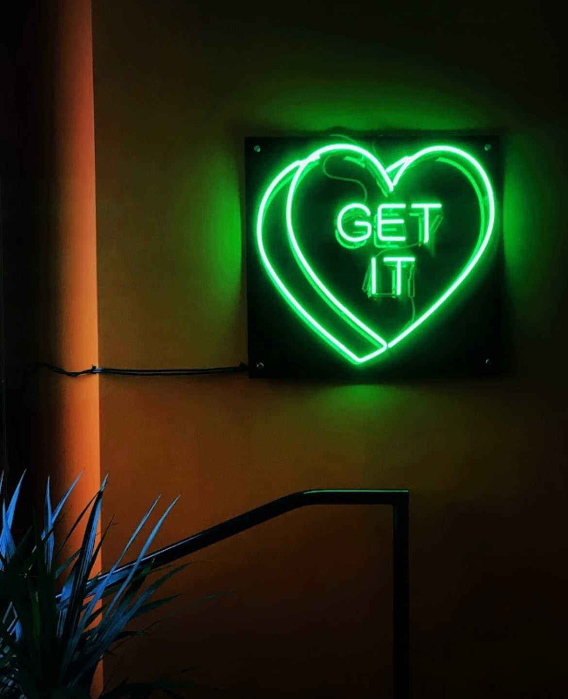 Power or Goth Heart Neon Sign -Book a Free Call to Learn More