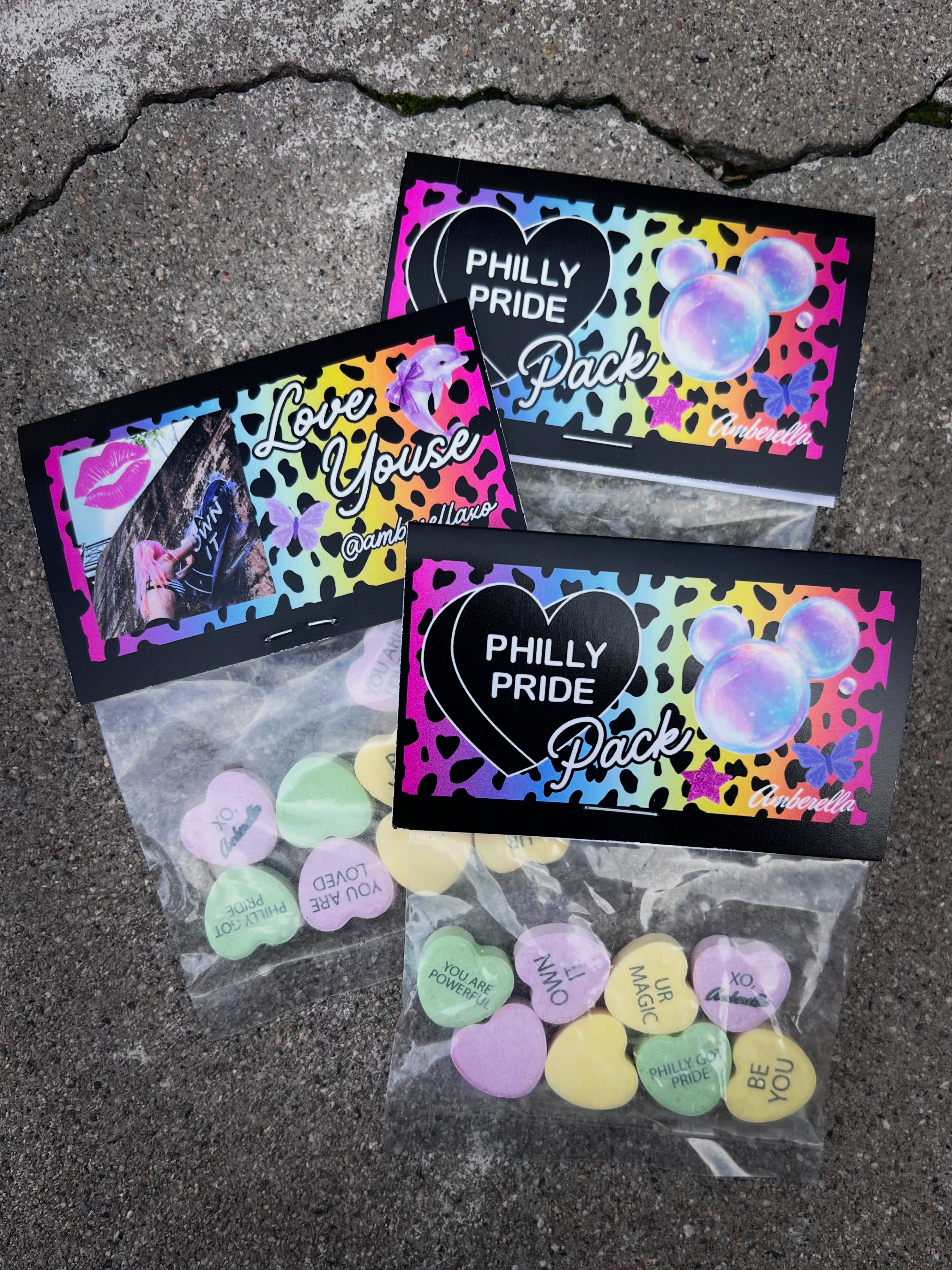 Amberella Candy Heart Reminder PHILLY PRIDE Pack